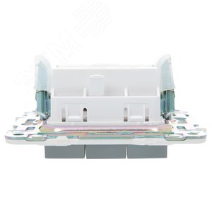 SKANDY Выключатель 3-клавишный 10А SK-V11Gr серый IEK - фото 5