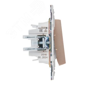 SKANDY Выключатель 3-клавишный 10А SK-V11Sa песочный IEK - фото 4