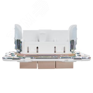 SKANDY Выключатель 3-клавишный 10А SK-V11Sa песочный IEK - фото 5