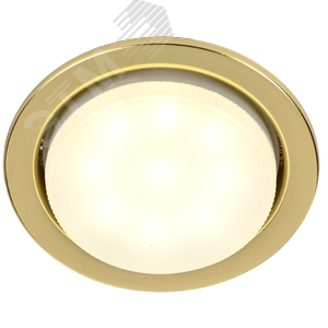 Светильник 4114 встраиваемый декоративный под лампу GX53 золото - фото 4