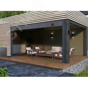 Светильник уличный декоративный для наружного освещения 5107 настенный под лампу GU10 IP65 серый - фото 4