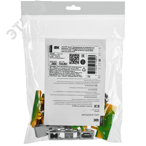 TEKFOR Шина PE земля изолированная на универсальном держателе 6х9-8-ЖЗ IEK - фото 2