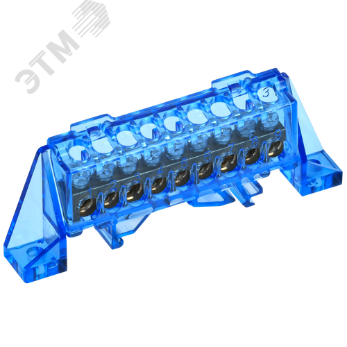 TEKFOR Шина N ноль в комбинированном DIN-изоляторе Стойка 6х9-9-С IEK - фото 1