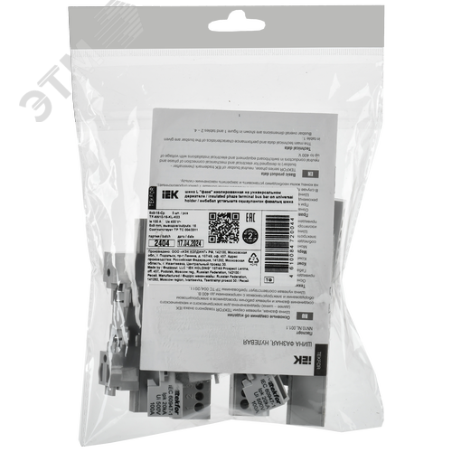 TEKFOR Шина L фаза изолированная на универсальном держателе 6х9-16-Ср IEK - фото 2