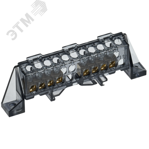 Изображение товара TEKFOR Шина N ноль в комбинированном DIN-изоляторе Стойка 6х9-(4+4)-Ч IEK (шт)