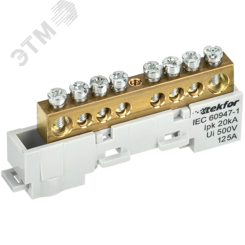 Изображение товара TEKFOR Шина L фаза неизолированная на универсальном держателе 8х12-8-Ср IEK (шт)