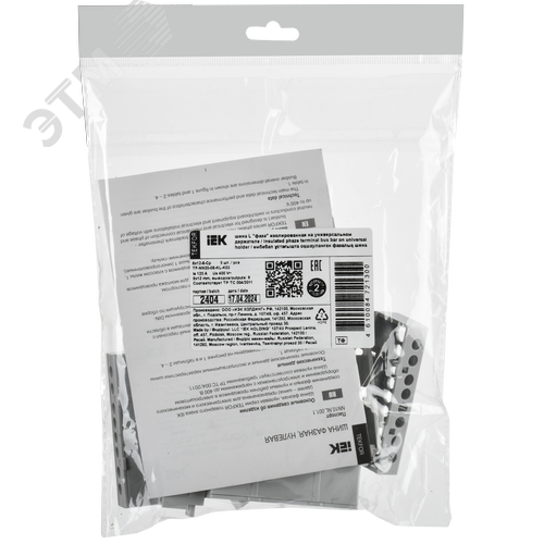 TEKFOR Шина L фаза изолированная на универсальном держателе 8х12-8-Ср IEK - фото 2