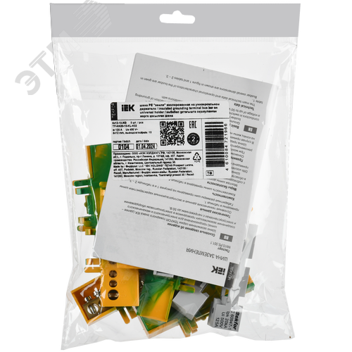 TEKFOR Шина PE земля изолированная на универсальном держателе 8х12-10-ЖЗ IEK - фото 2