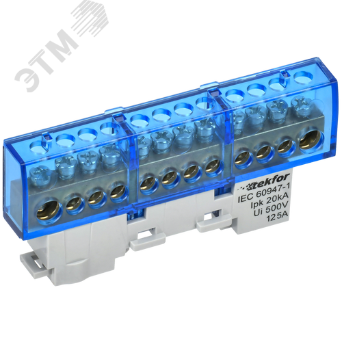 Изображение товара TEKFOR Шина N ноль изолированная на универсальном держателе 8х12-12-С IEK (шт)