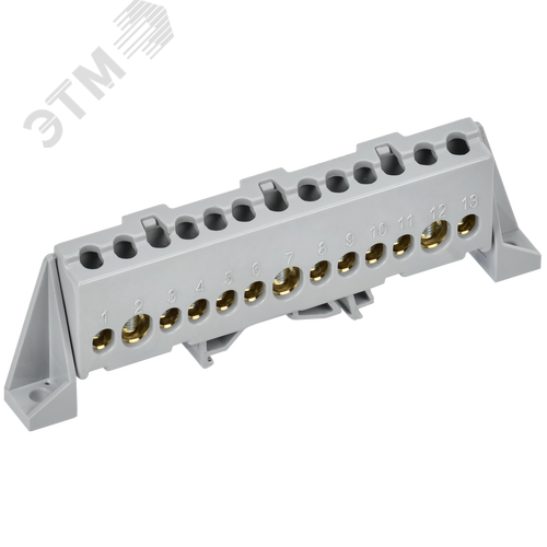 Изображение товара TEKFOR Шина L фаза в комбинированном DIN-изоляторе Стойка 8х12-13-Ср IEK (шт)