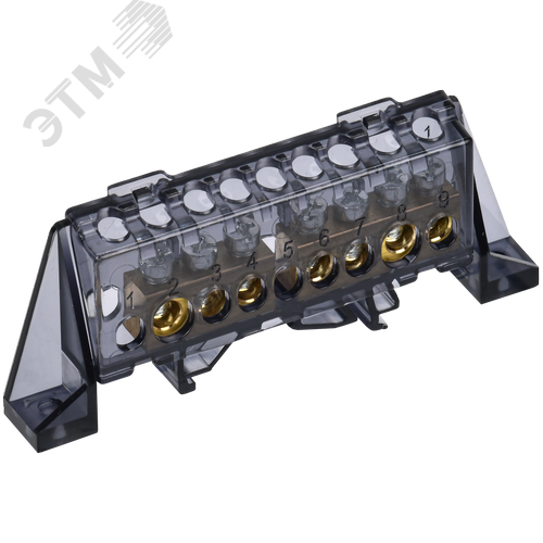 Изображение товара TEKFOR Шина N ноль в комбинированном DIN-изоляторе Стойка 8х12-(3+4)-Ч IEK (шт)