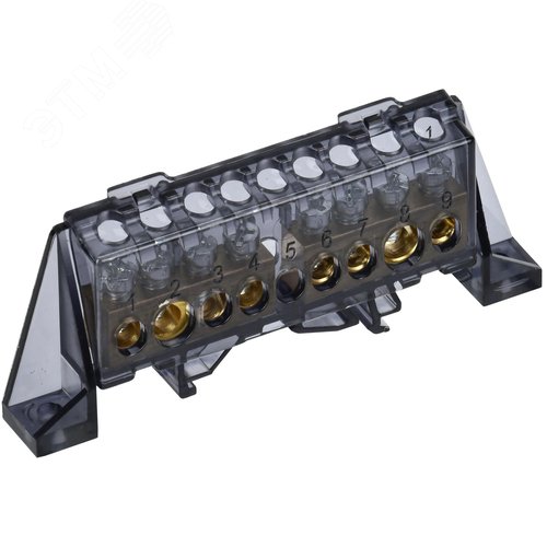 Изображение товара TEKFOR Шина N ноль в комбинированном DIN-изоляторе Стойка 8х12-(4+4)-Ч IEK (шт)