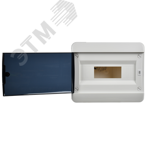 Корпус пластиковый навесной на 12 модулей ЩРН-П-12 IP41 TEKFOR черная прозрачная дверь - фото 3