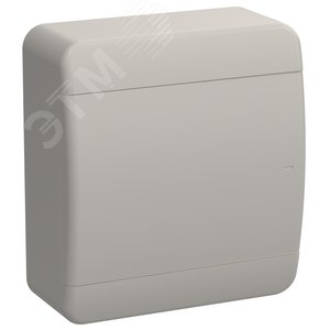 Корпус пластиковый навесной на 8 модулей ЩРН-П-8 IP41 TEKFOR белая дверь - фото 1