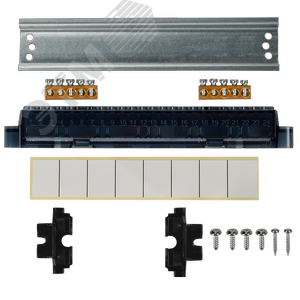 Корпус пластиковый навесной на 8 модулей ЩРН-П-8 IP41 TEKFOR белая дверь - фото 5