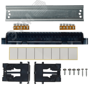 Корпус пластиковый встраиваемый на 8 модулей ЩРВ-П-8 IP41 TEKFOR белая дверь - фото 5