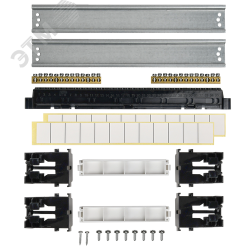 Корпус пластиковый встраиваемый на 24 модуля ЩРВ-П-24 IP41 TEKFOR белая дверь - фото 4