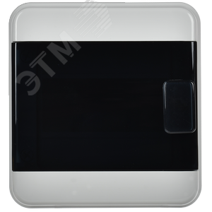 Корпус пластиковый навесной на 6 модулей КМПн-6 IP65 TEKFOR черная прозрачная дверь - фото 2