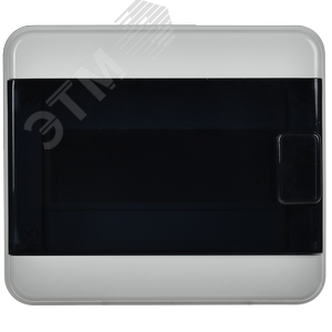 Корпус пластиковый навесной на 8 модулей КМПн-8 IP65 TEKFOR черная прозрачная дверь - фото 2