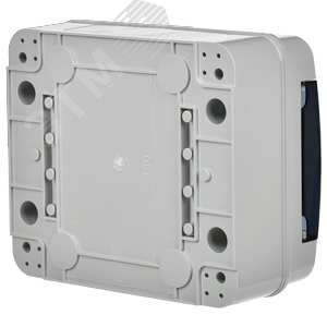 Корпус пластиковый навесной на 8 модулей КМПн-8 IP65 TEKFOR черная прозрачная дверь - фото 4