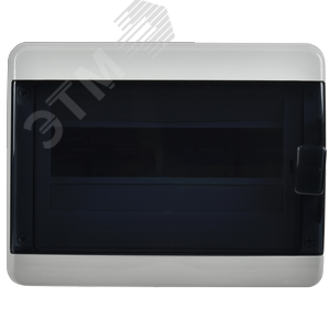 Корпус пластиковый навесной на 12 модулей КМПн-12 IP65 TEKFOR черная прозрачная дверь - фото 2