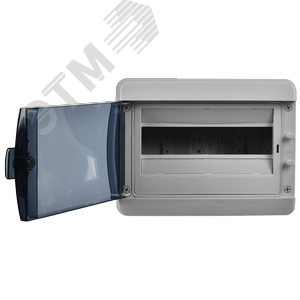 Корпус пластиковый навесной на 12 модулей КМПн-12 IP65 TEKFOR черная прозрачная дверь - фото 3