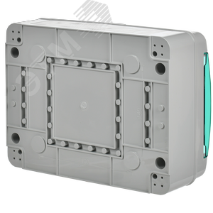 Корпус пластиковый навесной на 12 модулей КМПн-12 IP65 TEKFOR зеленая прозрачная дверь - фото 4