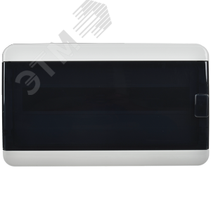 Корпус пластиковый навесной на 18 модулей КМПн-18 IP65 TEKFOR черная прозрачная дверь - фото 2