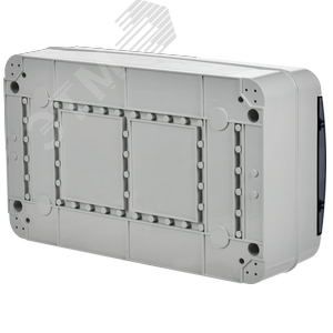 Корпус пластиковый навесной на 18 модулей КМПн-18 IP65 TEKFOR черная прозрачная дверь - фото 4