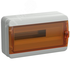 TEKFOR Корпус пластиковый КМПн-18 IP65 оранжевая прозрачная дверь IEK