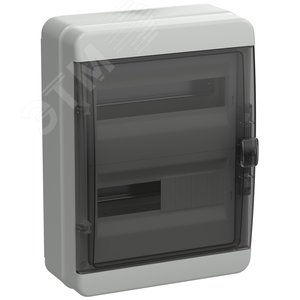TEKFOR Корпус пластиковый навесной КМПн-24 IP65 черная прозрачная дверь IEK