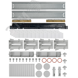 Корпус пластиковый навесной на 24 модуля КМПн-24 IP65 TEKFOR черная прозрачная дверь - фото 5