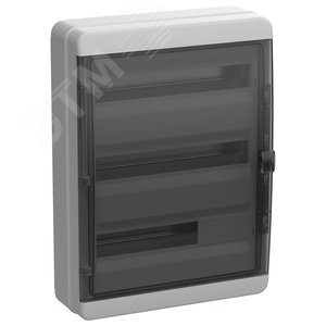 TEKFOR Корпус пластиковый навесной КМПн-54 IP65 черная прозрачная дверь IEK