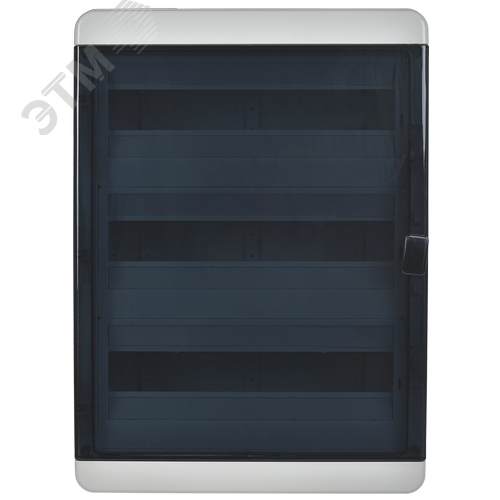 Корпус пластиковый навесной на 54 модуля КМПн-54 IP65 TEKFOR черная прозрачная дверь - фото 2