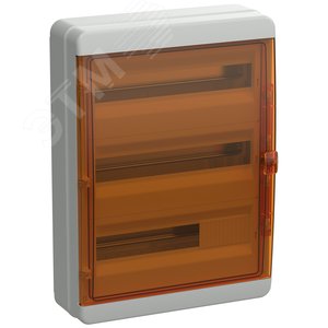 TEKFOR Корпус пластиковый КМПн-54 IP65 оранжевая прозрачная дверь IEK