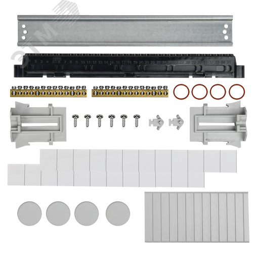 Корпус пластиковый навесной на 18 модулей КМПн-18 IP65 TEKFOR серая непрозрачная дверь - фото 5