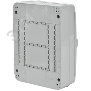 Корпус пластиковый навесной на 24 модуля КМПн-24 IP65 TEKFOR серая непрозрачная дверь - фото 4