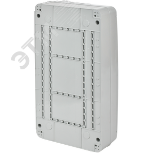 Корпус пластиковый навесной на 36 модулей КМПн-36 IP65 TEKFOR серая непрозрачная дверь - фото 4
