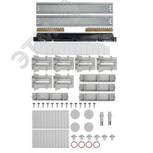 Корпус пластиковый навесной на 36 модулей КМПн-36 IP65 TEKFOR серая непрозрачная дверь - фото 5