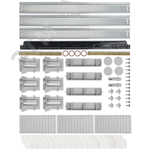 Корпус пластиковый навесной на 54 модуля КМПн-54 IP65 TEKFOR серая непрозрачная дверь - фото 5