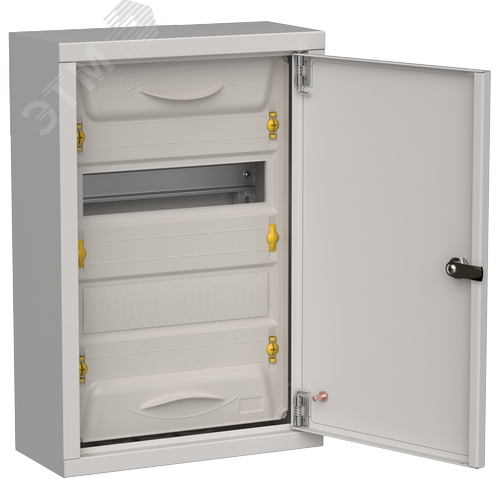 Изображение товара TITAN 5 Корпус металлический ЩРн-24 (1х24) 460х310х140мм IP31 серый (одна дверь) IEK (шт)