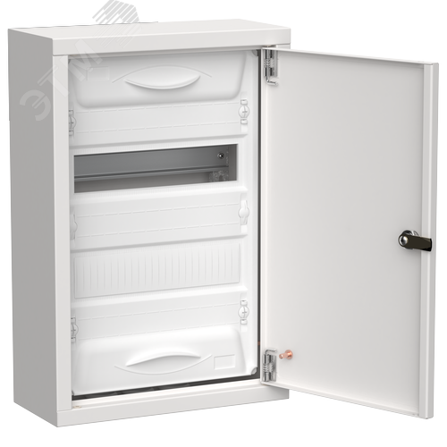 Изображение товара TITAN 5 Корпус металлический ЩРн-24 (1х24) 460х310х140мм IP31 белый (одна дверь) IEK (шт)