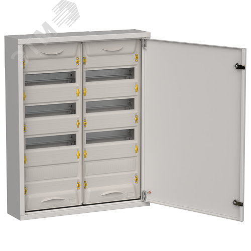Изображение товара TITAN 5 Корпус металлический ЩРн-96 (2х48) 710х570х140мм IP31 серый (одна дверь) IEK (шт)