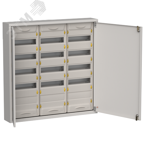 Изображение товара TITAN 5 Корпус металлический ЩРн-180 (3х60) 835х830х140мм IP31 серый (две двери) IEK (шт)