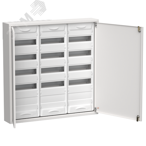 Изображение товара TITAN 5 Корпус металлический ЩРн-180 (3х60) 835х830х140мм IP31 белый (две двери) IEK (шт)
