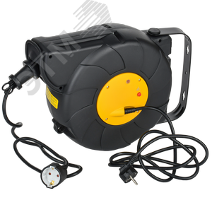 Катушка TWIST УК15 1мест. 2P+PE/15м+2м 3х1,5мм2 с автосмоткой - фото 1