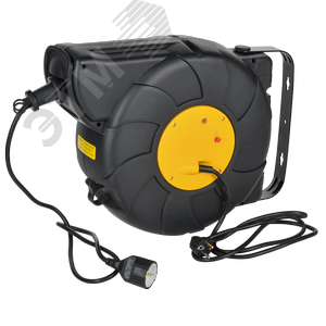 Катушка TWIST УК25 1мест. 2P+PE/25м+2м 3х1,5мм2 с автосмоткой - фото 1