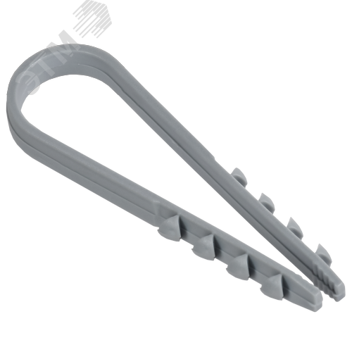Изображение товара Дюбель-хомут 11х18мм для круглого кабеля нейлон серый (100шт/упак) GENERICA (упак)