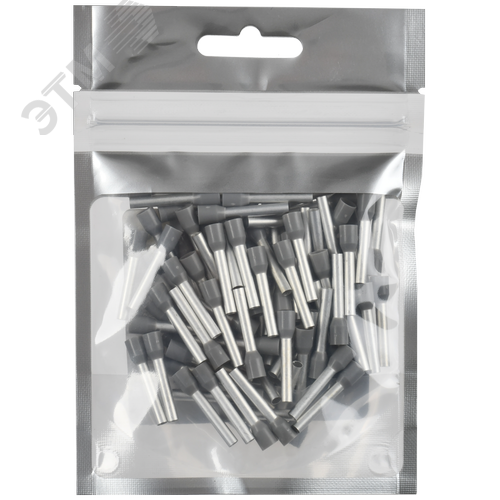 Наконечник НШВИ 4,0-18 серый (100шт/упак) IEK - фото 3