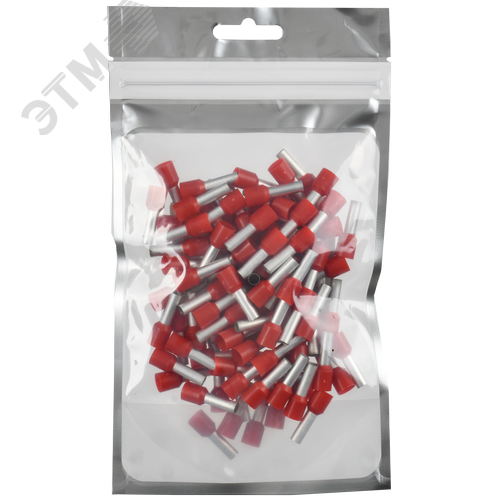 Наконечник НШВИ 10-14 темно-красный (100шт/упак) IEK - фото 3